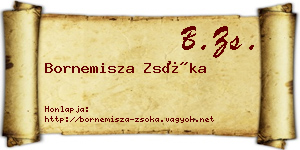 Bornemisza Zsóka névjegykártya